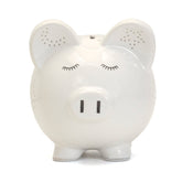 White Night Light Pig Bank